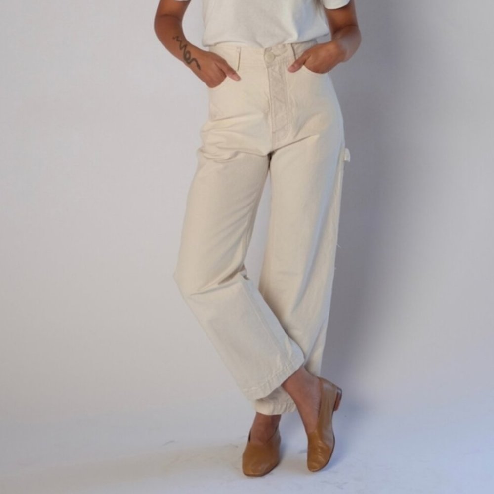 Jesse Kamm Handy Pants in Natural, Size 8